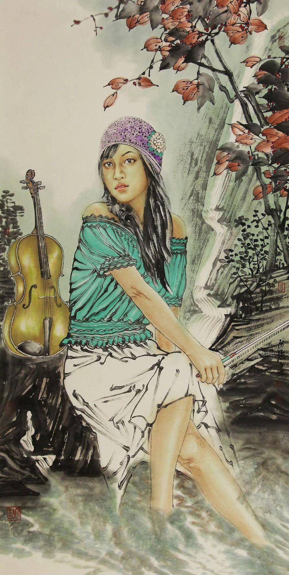 最新的女人物画,最新的女人物画,当代艺术中的璀璨瑰宝