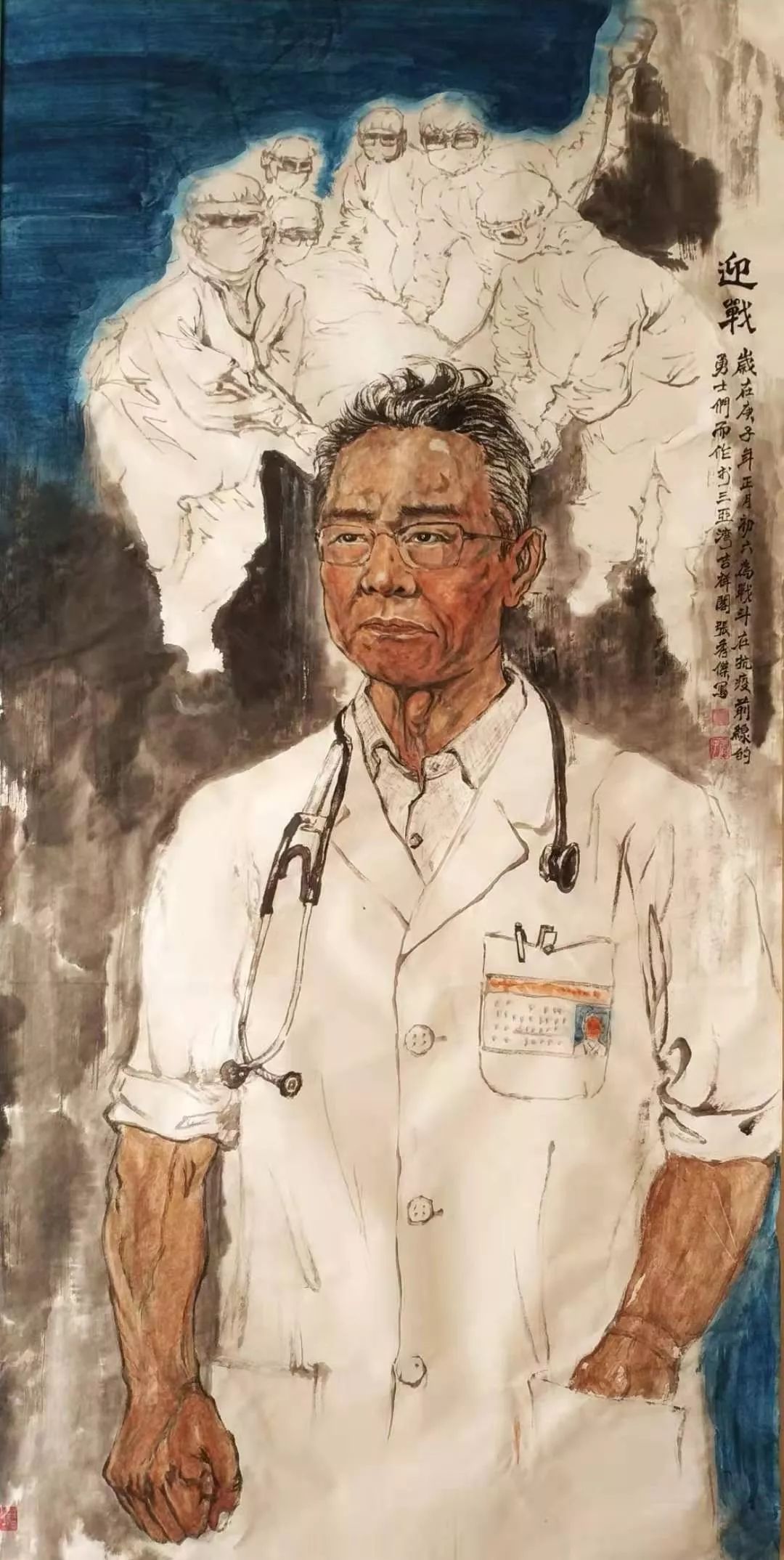 疫情下的国画描绘，希望的力量闪耀画卷之中