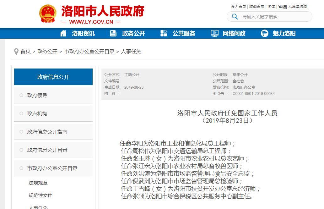 洛阳最新一批任免,观察与探析报告