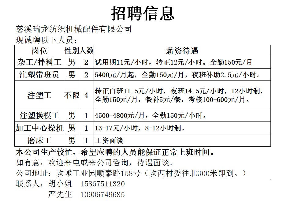 上海最新招聘信息直招汇总
